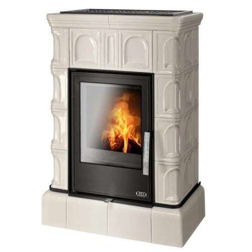 Kachlová kamna ABX Britania s výměníkem, kachlový sokl perle